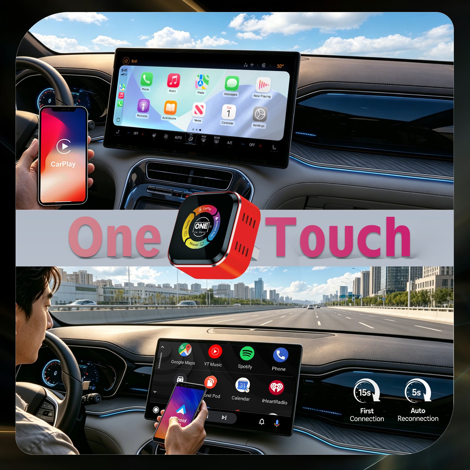 OneTouch ｜ワイヤレス画面ミラーリング – OneCarStereo